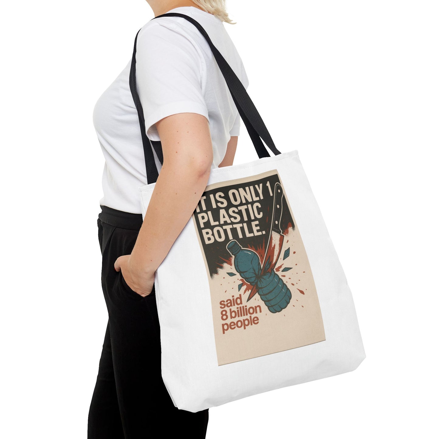Eco-Friendly Tote Bag with Recycling Message - Perfect for Shopping, Beach Trips, Earth Day, Gifts, Sustainable Living