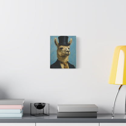 Llama Portrait Canvas Art, Quirky Home Decor, Unique Gift for Animal Lovers, Wall Art, Modern Decor, Funny Gift Idea