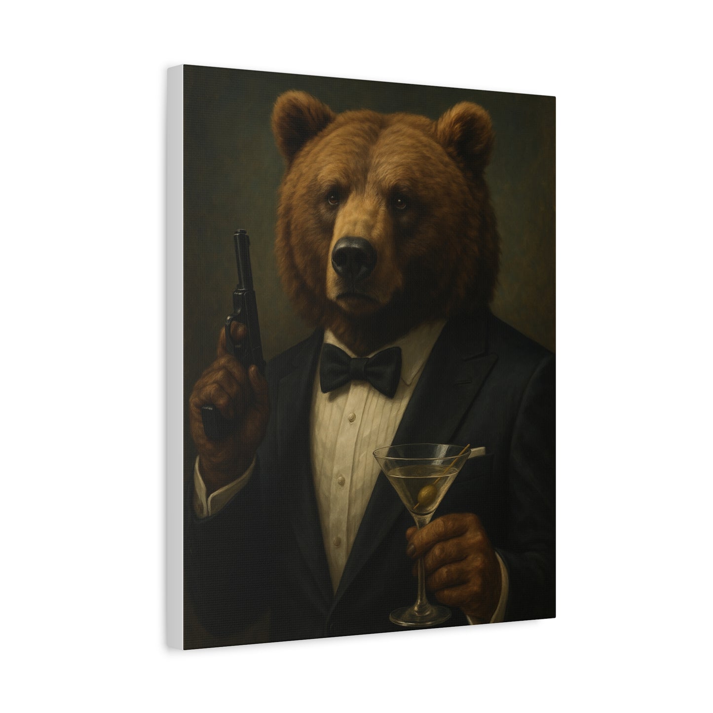 Spy Bear Canvas Art