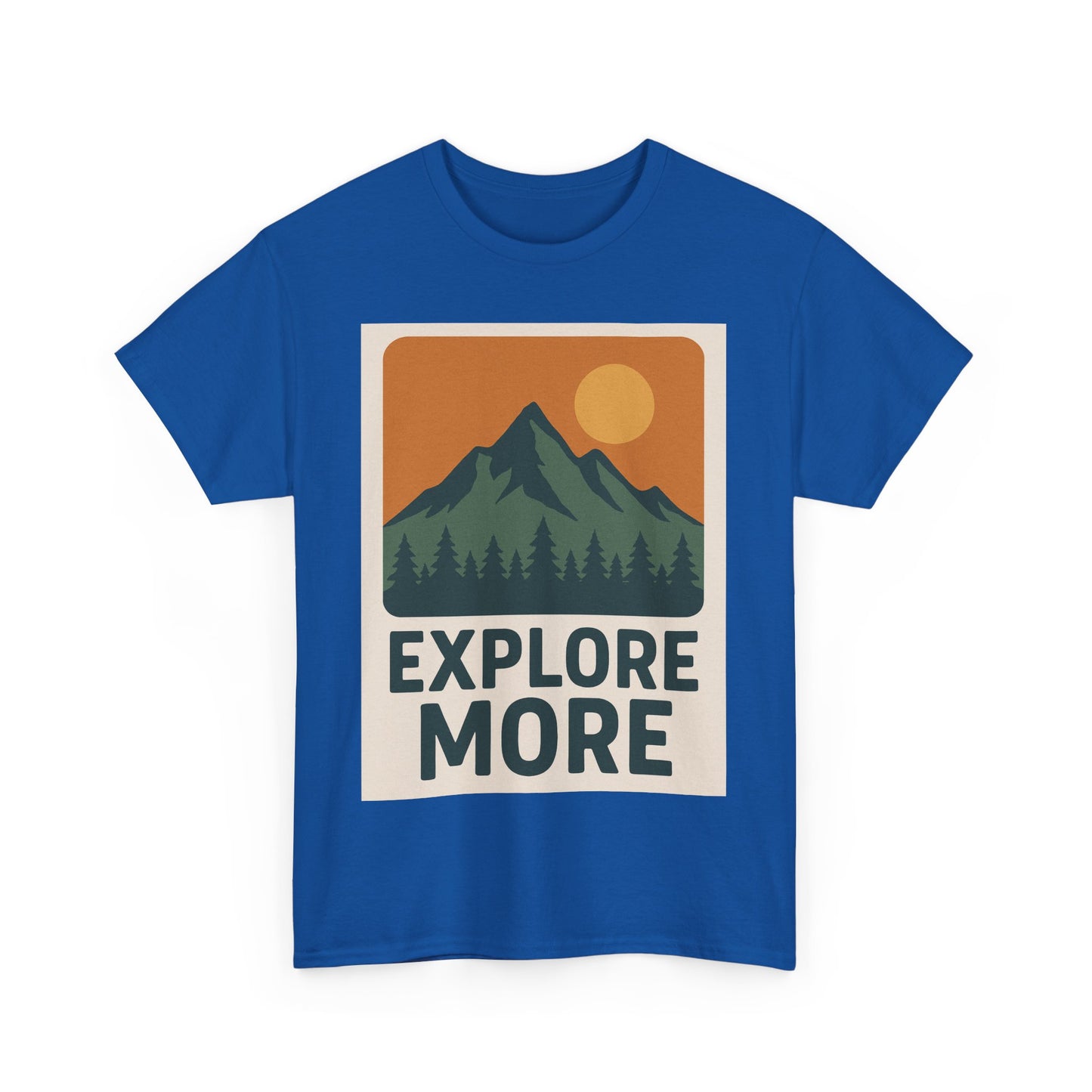 Explore More Unisex Heavy Cotton Tee, Adventure Shirt, Outdoor Clothing, Hiking Apparel, Gift for Nature Lovers, Casual Wear