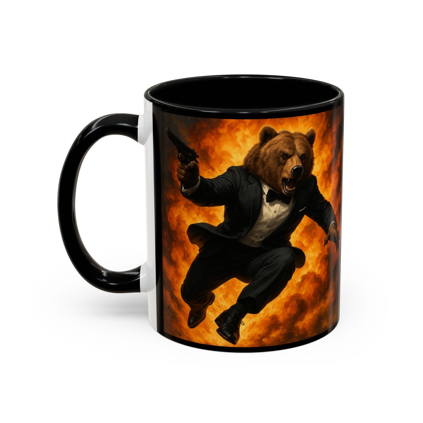 Spy Bear with Explosion Mug
