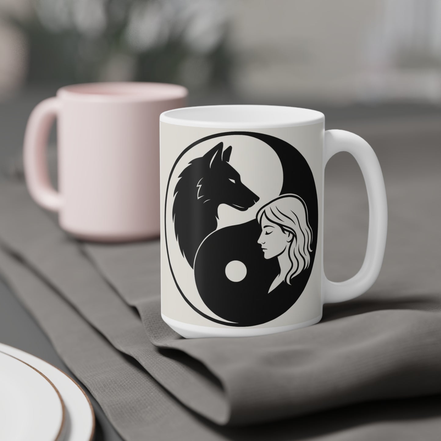 LONE WOLF Calm and Unapologetically You Ceramic Mug - 11oz/15oz/20oz