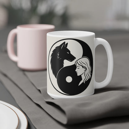 LONE WOLF Calm and Unapologetically You Ceramic Mug - 11oz/15oz/20oz