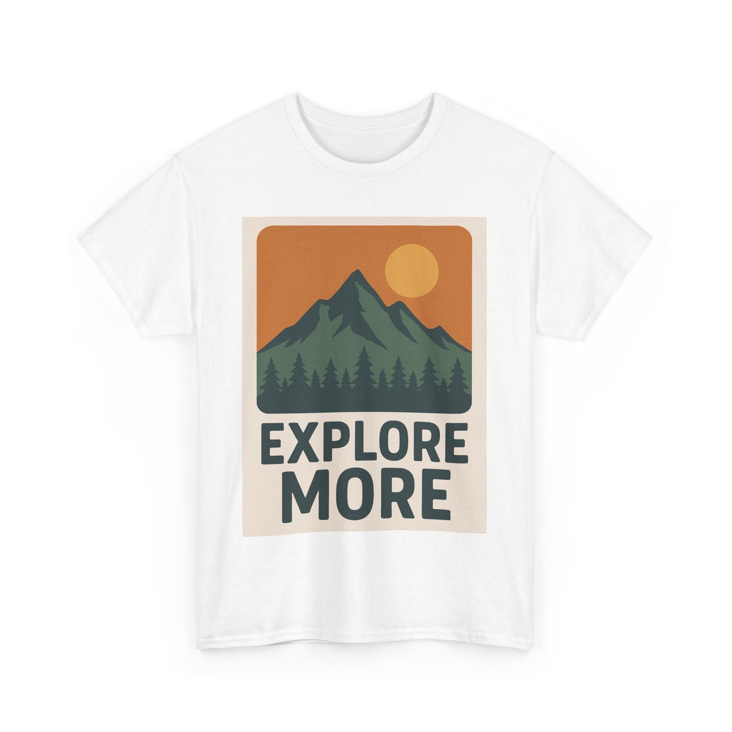 Explore More Unisex Heavy Cotton Tee, Adventure Shirt, Outdoor Clothing, Hiking Apparel, Gift for Nature Lovers, Casual Wear