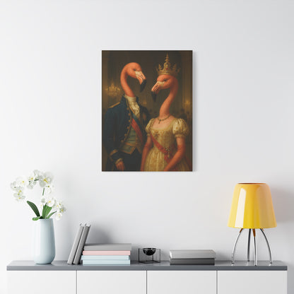 Canvas Print - Tropical Flamingo Art, Unique Home Decor, Fun Wedding Gift