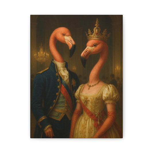 Canvas Print - Tropical Flamingo Art, Unique Home Decor, Fun Wedding Gift
