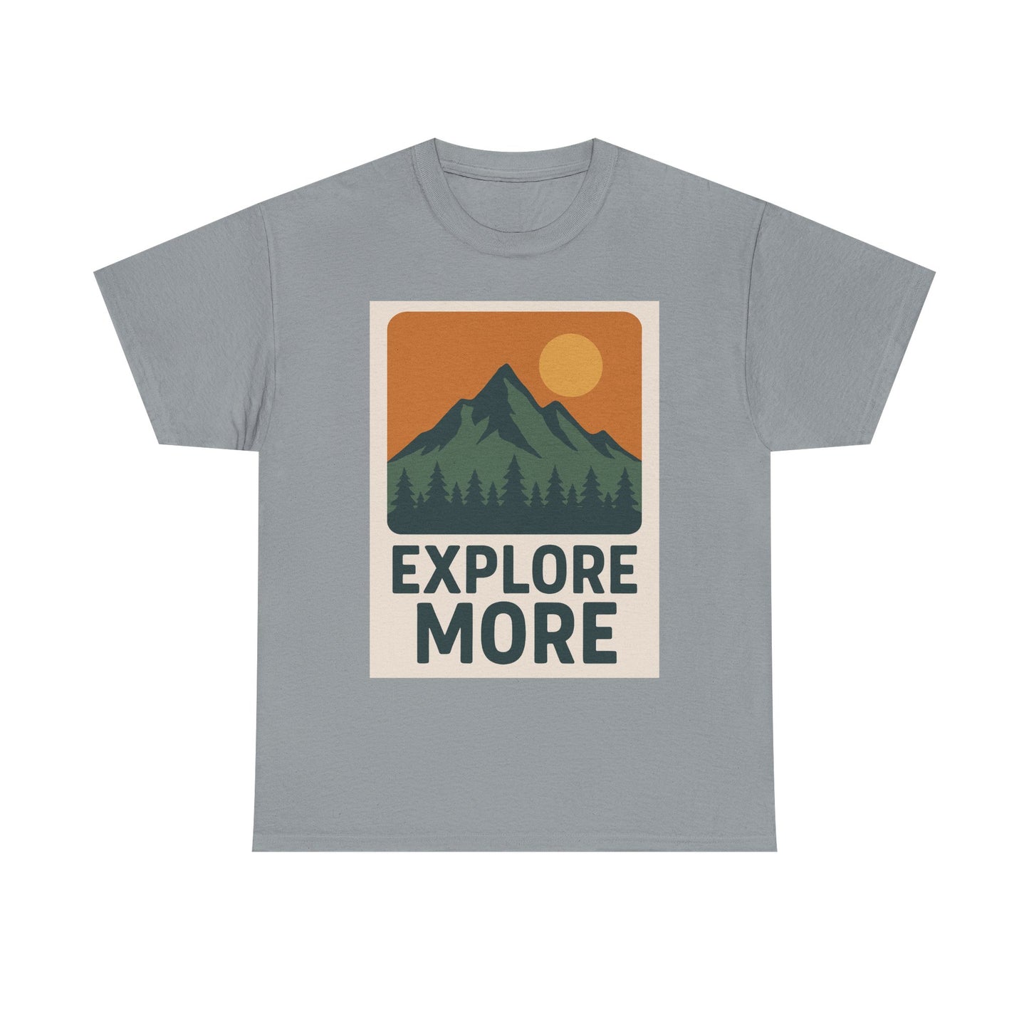 Explore More Unisex Heavy Cotton Tee, Adventure Shirt, Outdoor Clothing, Hiking Apparel, Gift for Nature Lovers, Casual Wear