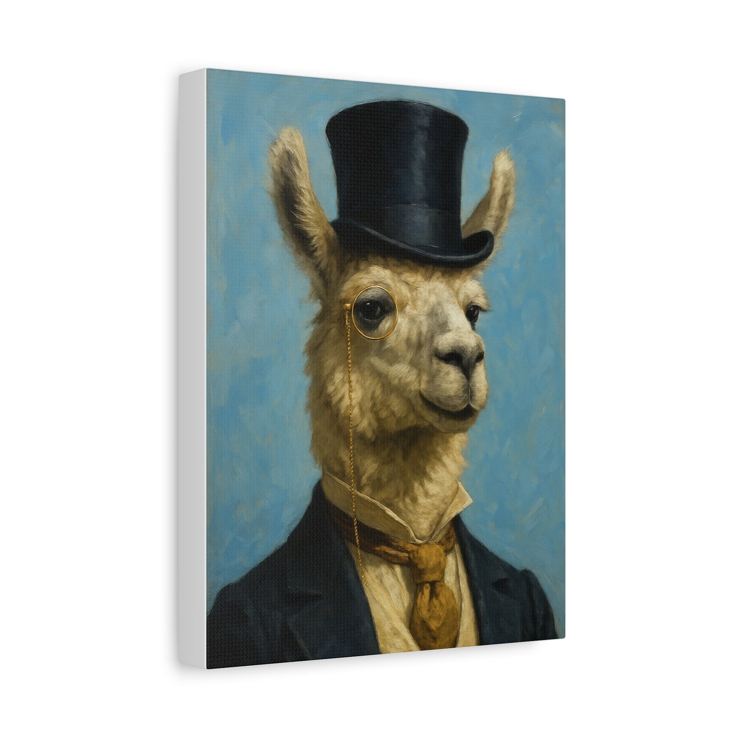 Llama Portrait Canvas Art, Quirky Home Decor, Unique Gift for Animal Lovers, Wall Art, Modern Decor, Funny Gift Idea