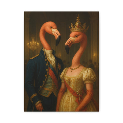Canvas Print - Tropical Flamingo Art, Unique Home Decor, Fun Wedding Gift