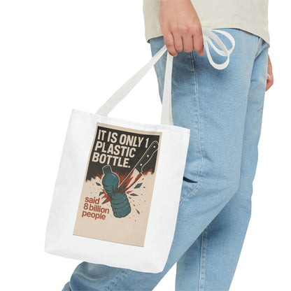 Eco-Friendly Tote Bag with Recycling Message - Perfect for Shopping, Beach Trips, Earth Day, Gifts, Sustainable Living