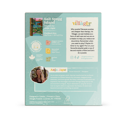 Salt Spring Island Swim | 1000-Piece Puzzle for Adults | Designed in Canada by Anja Jane