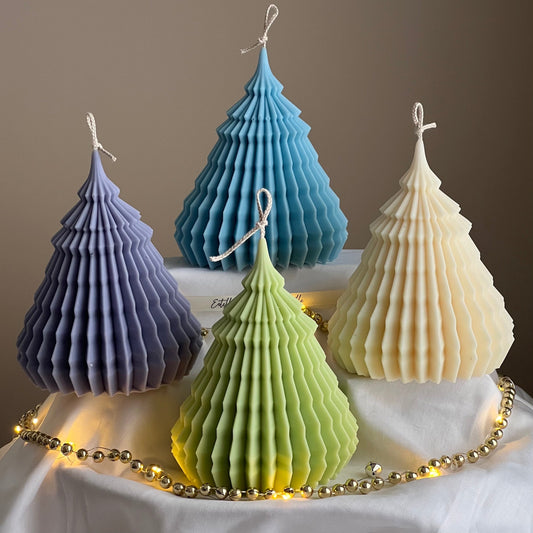 Large Origami Christmas Tree Candle | Hand Poured Soy Wax