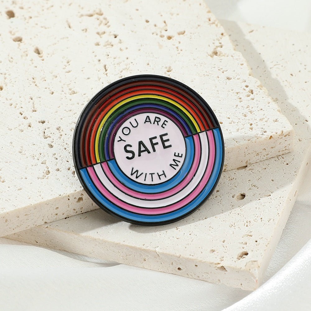 You Are Safe With Me Pins Collection