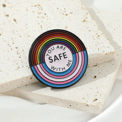 You Are Safe With Me Pins Collection