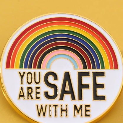 You Are Safe With Me Pins Collection