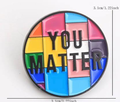 You Are Safe With Me Pins Collection