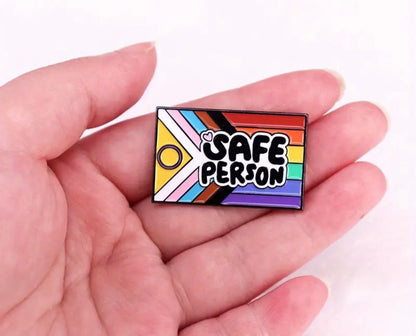 You Are Safe With Me Pins Collection