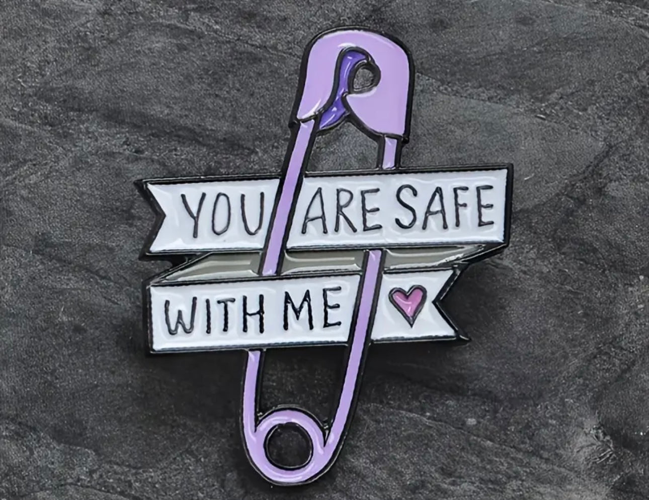 You Are Safe With Me Pins Collection